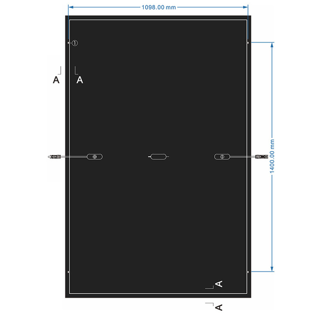 M10 MBB PERC 108 Half Cells 400W-415W All Black Solar Module