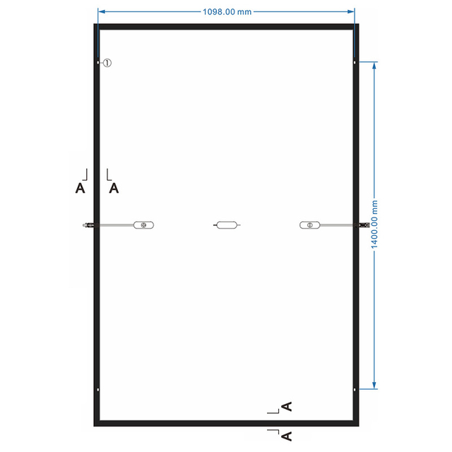 M10 MBB PERC 108 Half Cells 400W-415W Black Frame Solar Module