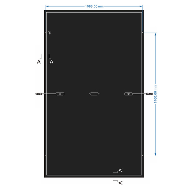 M10 MBB PERC 132 Half Cells 450W-465W All Black Solar Module